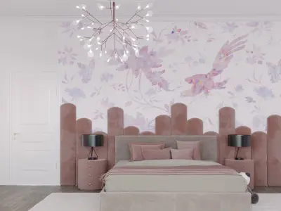 purple interior 3D model