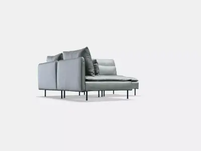 SODERHAMN Corner sofa 3-seat 1 Low-poly 3D model