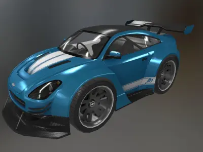 chaverlat  vulcano JBS 9GT Low-poly 3D model