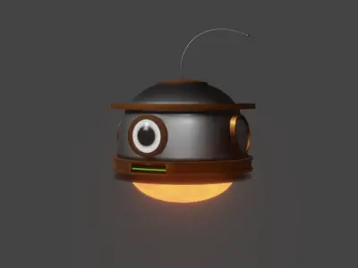 Little Floating Robot Free 3D model