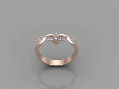 Solitaire Ring SR71 Version 1 3D model