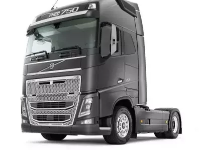 Truck model Low-poly 3D model
