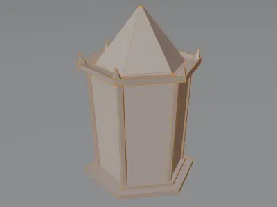 Simple Lanterns Free low-poly 3D model