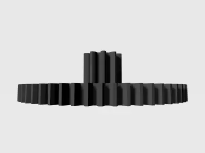 Tooth gear 3D print model