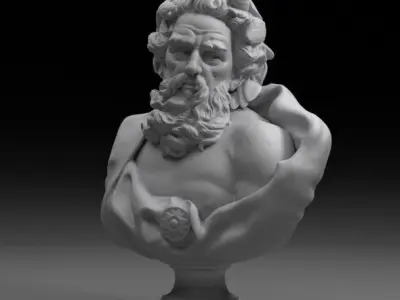 Bust Of Neptune  3D model