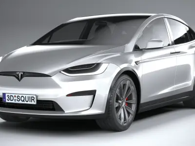 Tesla Model X 2021 3D model