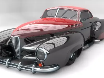 6 Wheeled hotrod Free 3D model