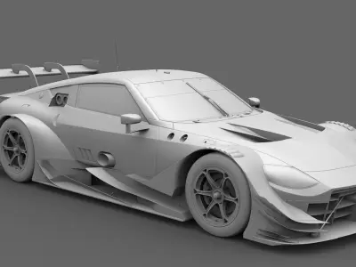 Nissan Z400 GT500 Super GT 2022 2023 Nismo Exterior Low-poly 3D model