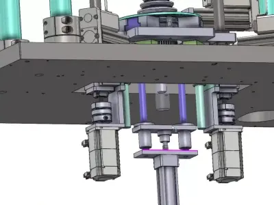 Car Steering Joint Press Assembly Machine 3D CAD Model  3D model