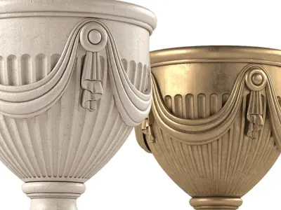 Ornamental flowerpot Classic outdoor vase 3D model