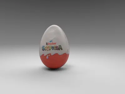 Kinder Surprise 3d Low-poly 3D model