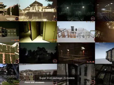 Super UE4 Pack 1 3D Model Collection