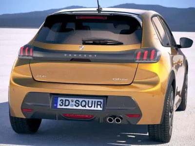 Peugeot 208 2020 3D model