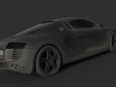 Audi r8 Low-poly 3D model