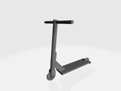 4th Scale Fully Printable Freestyle Scooter Model Toy 3D print model