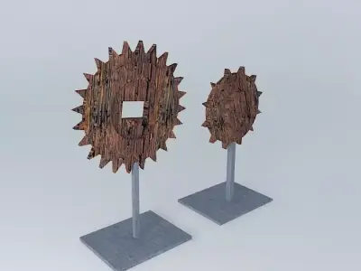 wooden ornament Free 3D model