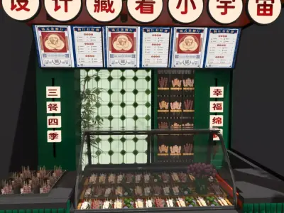 Stall shop 3D model