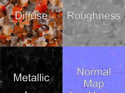 Red Colobus Monkey 3D Model with Rusty Red Tones and Black Ma... Low-poly 3D model