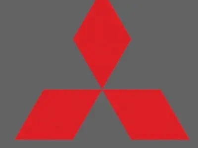 Mitsubishi logo 3D model