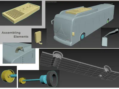 MTA New York City Bus printable 3D print model