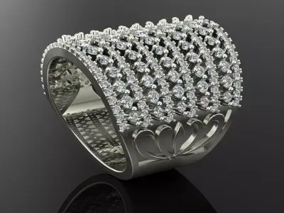 Band Ring 3D print model