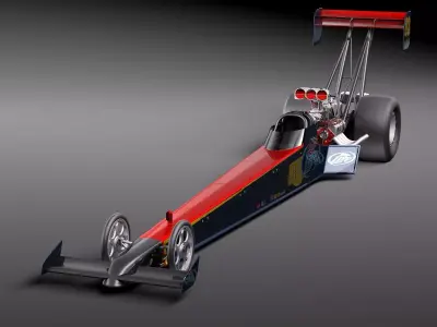 Top Fuel Dragster 3D model