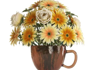 Field Flowers 3D model