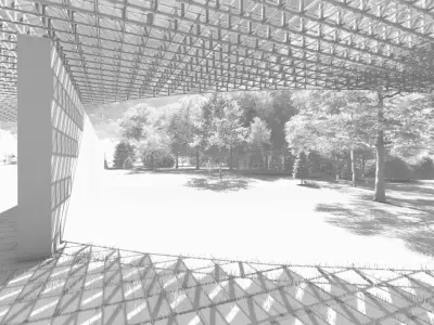 Pavillion - Modern Swamp House 3D model