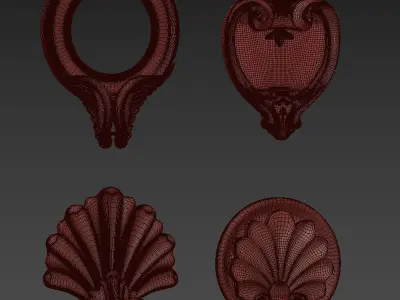  Ornaments - Pack 02 3D model