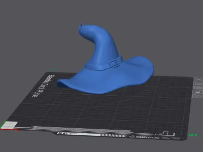 Witcherhat as headgear for the Skull stand and wall lamps  3D print model