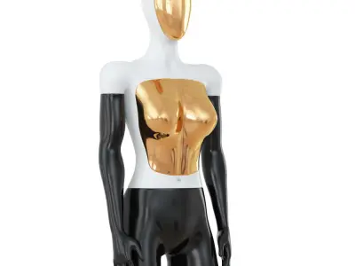 Female Abstract Mannequin 90 3D model