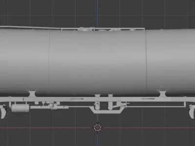 H0 1-87 scale Zacns 98 tank car 3D print model