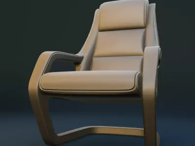 Futuristic Luxury Chair  Modern 3D Model Free 3D model