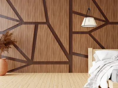 Wall wood V01 for your interior wall wood 3D model