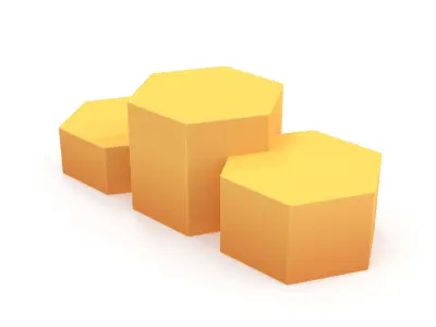 Cartoon podium 3D model