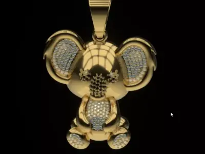 MEDALLA DE KOALA - KOALA PENDANT 3D print model