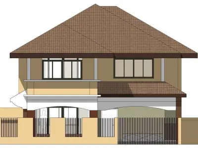 Single house 3D model