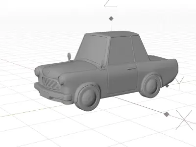 Car model Low-poly 3D model Low-poly