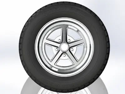 Custom wheels Legendary Wheels LW30 for your scale model 3D print model