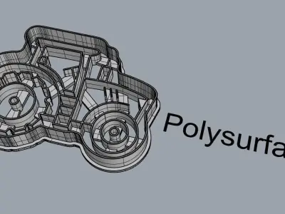 Tractor cookie cutter 3D print model