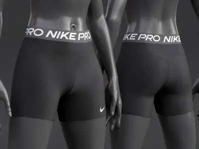 Nike PRO Womens Shorts 3D model
