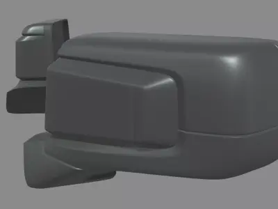 Car Mirror Chevrolet Silverado 2020 Low-poly 3D model