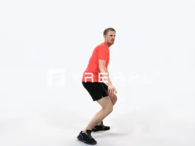 Mistery 08L Football Changing Direction Sports Man Low-poly 3D model