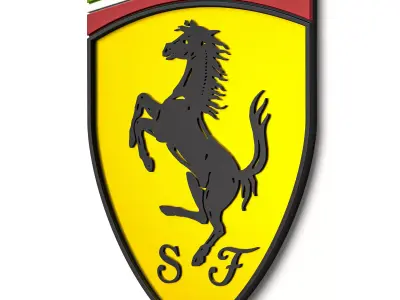 Ferrari Logo 03 3D print model