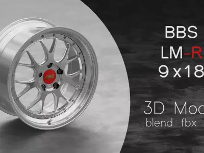 BBS LM-R Rim 3D Model 3D model