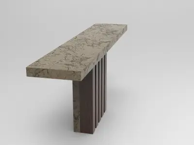 Osario Marble Table Low-poly 3D model