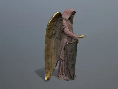 statue 5 Low-poly 3D model