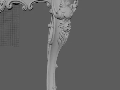 oval table 3D model