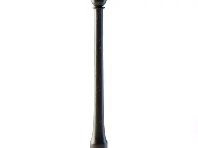 Tall Sidewalk Pole 3D model