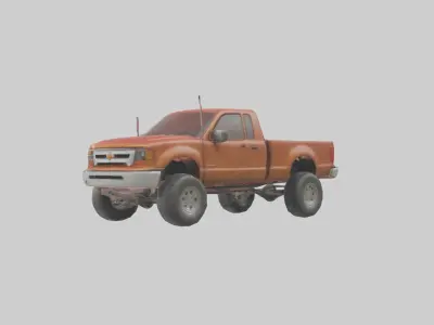 Pickup Truck Model 1 Low-poly 3D model